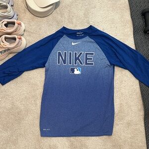 Nike Blue Dri-FIT 3/4 sleeve